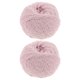 thumbnail image 1 of unbranded Ovillos De Lana Rosa Para Tejido DIY Con Textura Fina Y Materiales De Poliéster Resistentes, 1 of 7