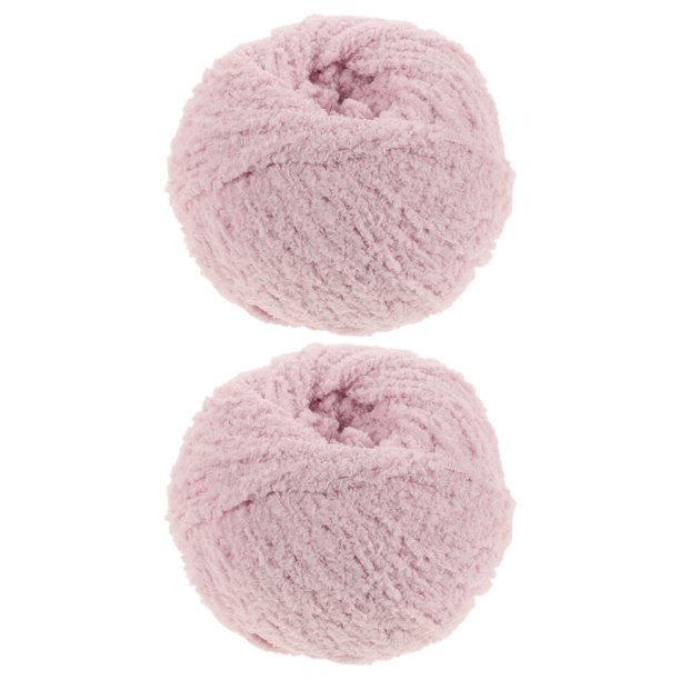 unbranded Ovillos De Lana Rosa Para Tejido DIY Con Textura Fina Y Materiales De Poliéster Resistentes