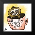 thumbnail image 2 of Barrett, Erin 15x15 Black Modern Framed Museum Art Print Titled - More Sloffee Please, 2 of 5