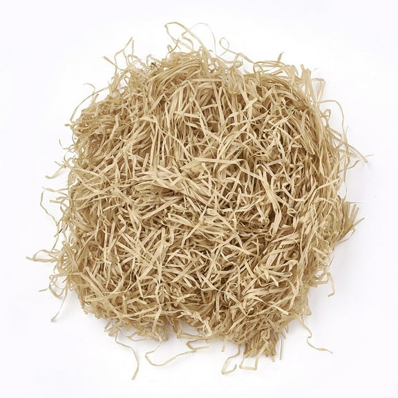 5bags Decorative Raffia Tissue Scraps Paper Packing Material For Gift Filler BurlyWood 2~4mm about 20g/bag Brown