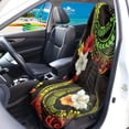 thumbnail image 2 of Bulopur Polynesian Hibiscu Front Car Seat Towel Universal Thick Non-Slip Seat Protector for Beach Breathable Towel for Car Decor Fit SUV Sedan Truck, 2 of 8