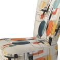 thumbnail image 4 of Designart « Colorful Mid Century Geometry Collage II » Fauteuil d'Appoint Rembourré à Collages Abstraits Multicolores - Fauteuil Moderne pour Salon, 4 of 7