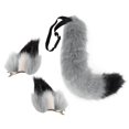 thumbnail image 2 of Oreilles Mignonnes Queue Accessoires Cosplay Couvre-Chef Peluche Animal Oreilles de Chat Queue Costume Cadeaux Fête, 2 of 9