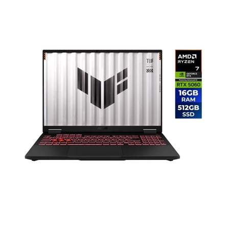 ASUS TUF Gaming - 16.0" WUXGA 144 Hz - AMD Ryzen 7 260 - GeForce RTX 5060 Laptop GPU - 16GB Memory DDR5 5600 - 512GB PCIe SSD - Windows 11 Home (FA608UMI-NB73)