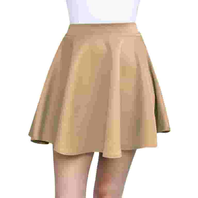 【I AM MARI】Paykan Banding Skirt Made by Johnny Women's Basic Versatile Stretchy Flared