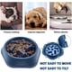 thumbnail image 3 of Comedero lento para perros, sin asfixia, alimentador lento, parada de hinchazón, cuenco de agua para comida para perros con patrón divertido (azul), 3 of 5