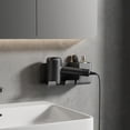 thumbnail image 4 of Wall Mounted Hair Dryer Organizer No-Drill, Bathroom Multi-Functional Storage Rack with Adhesive Backing, Plastic, White, for Hair Tools, 4 of 6
