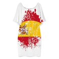 thumbnail image 3 of Spanish Flag Women's Off The Shoulder Ruffles Summer Wedding Guest Loose Casual Party Beach Dress, 3 of 9