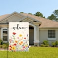 thumbnail image 2 of Welcome Flower Garden Flag For Home Outdoor Garden Yard Decor 12x18 Inch, 2 of 5