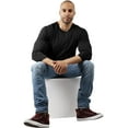 thumbnail image 5 of Hat and Beyond Men's Basic Baseball Raglan 3/4 Sleeve Athletic Crew Neck T-Shirts, 5 of 6