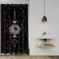 thumbnail image 1 of Zodiac Constellation Shower Curtain Astrology Small Stall Half 36Wx72H Inch Gothic Psychedelic Moon Phase Sun Mystic Mystic Galaxy Aesthetic Cool Polyester Fabric Bathroom Bathtub, 1 of 6