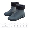 thumbnail image 2 of Botas Lluvia Mujer Hombre Media Pierna Forro Piel Moda ( 39) Gris, 2 of 6
