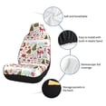 thumbnail image 6 of Yiaed Snowflakes Santa Claus Print Car Seat Covers,Universal Auto Seats Protector Fits for Car,SUV Sedan,Truck,Automotive Seat Covers & Accessories-1, 6 of 9