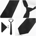 thumbnail image 3 of 1 juego de corbatas para hombre, gemelos de bolsillo para adultos, corbata decorativa cuadrada, corbata de fiesta para boda, 3 of 7