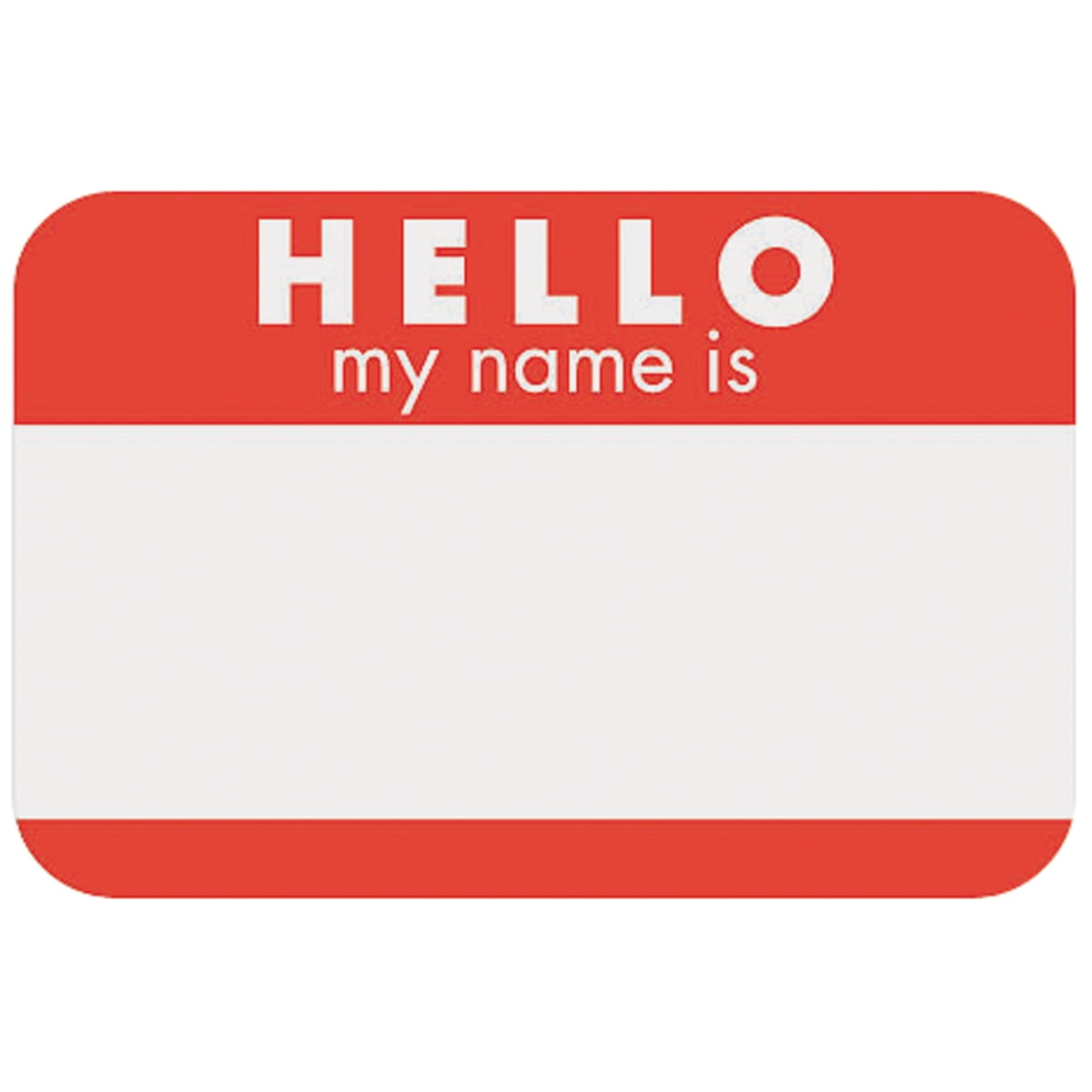  100 Hello My Name Is Tag 