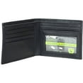 thumbnail image 2 of Montauk Leather Club Men's RFID Signal Blocking Genuine Leather Bi-Fold Wallet with Gift Box, 2 of 4