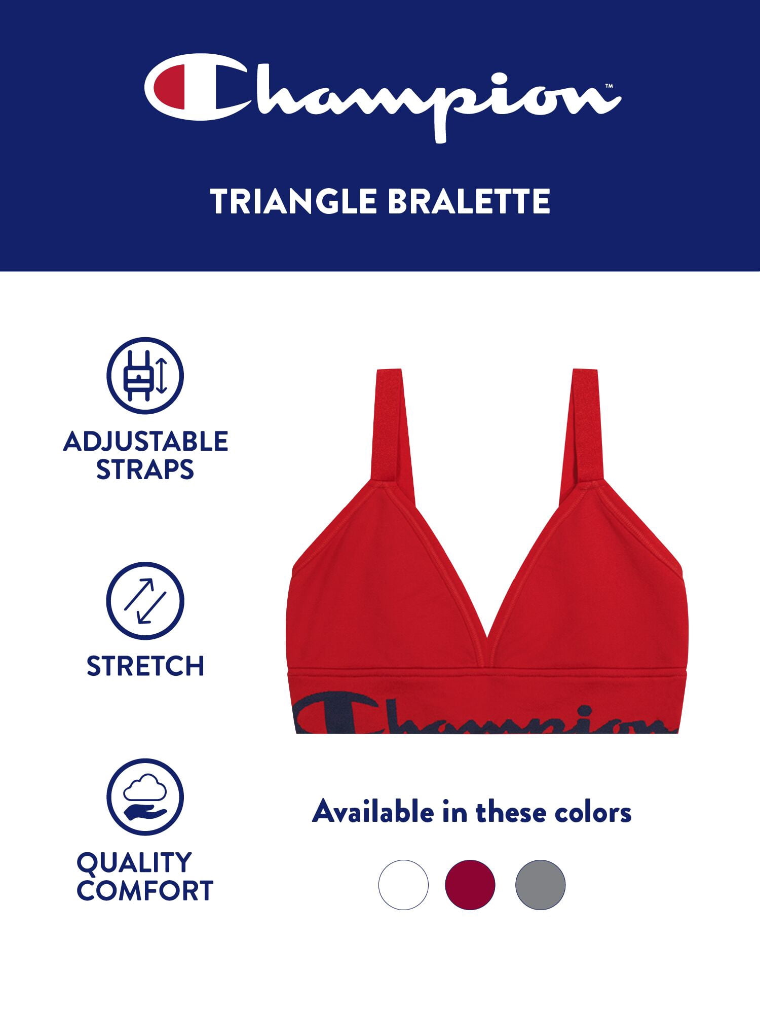 Champion Women’s Seamless Bralette, Sizes S - 2XL