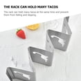 thumbnail image 6 of Stainless Steel Taco Rack for Storage Use Silver Decorative Burrito Stand with Smooth Edges 7.8 inch, 6 of 8