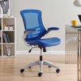 thumbnail image 3 of Modway Attainment Mesh Office Chair, Adjustable from 18 to 22 Inches, Blue, 3 of 11