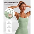 thumbnail image 4 of IDOPIP Womens Tank Top Built in Bra Yoga Workout Tops Crop Halter Neck Womens Padded Sport Back Bras Cami Athletic Gym Cropped Tanks Spaghetti Strap Woman Backless Running Camisole, 4 of 6
