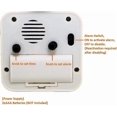 thumbnail image 3 of Non-ticking Robot Alarm Clock Stainless Metal - Wake-up Clock With Flashing Eye Lights And Hand Clip (white), 3 of 5