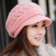 thumbnail image 4 of Gorro de lana tejido para mujer, cálido, resistente al viento, de ganchillo, gorro de invierno, 4 of 4