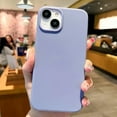 thumbnail image 1 of Fashion Candy Colors Soft Phone Case for IPhone 11 12 14 13 15 Pro Max 14Plus Camera Bumper Shock Protection Matte Cover Coque gray blue For iPhone 14 Plus, 1 of 6