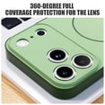 thumbnail image 2 of Magnetic Silicone Case for Apple iPhone 15 Plus, Compatible with Magsafe, Smooth Shockproof Anti-Scratch, Soft Anti-Scratch Microfiber Lining Protection Phone Case-Green, 2 of 6