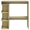 thumbnail image 3 of vidaXL Bar Table with Storage Rack Sonoma Oak 100x50x101.5 cm Engineered Wood, 3 of 4