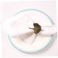 thumbnail image 3 of KAKOWELY 4Ud Servilletas Decorativos Dorados Para Fiesta Con Forma De Hoja Ginkgo, 3 of 7