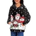 thumbnail image 4 of DISNIMO Christmas Snowflake Boys Hoodies 11-13 Snowman Hoodie Pullover Sweatshirts for Teen Girls with Hood Hooded Sweatshirt Kids Boys Streetwear Clothes Hoodies Kids Holiday Clothing Fall, 4 of 7