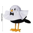 thumbnail image 4 of Halloween Standing Bird Figurine Halloween Decorations Indoor Ghost Bird Figurine Handmade Cute Fabric Standing Birds Halloween Ornaments Tabletop Decor for Home Indoor - B, 4 of 8