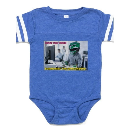 

CafePress - Power Rangers Summoning The - Cute Infant Baby Football Bodysuit