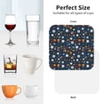thumbnail image 6 of Honeii Ball Sports print Leather Coaster Set of 4, ideal for safeguarding your furniture from drinks spills and effortless cleanup-Square, 6 of 6