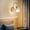 Multicolor B, variant on Foqnuq LED Wall Lamp, Wall Sconce & Bedside Light – Mood-LED Corridor & Vanity Lighting, Warm Up/Down, Wood Glass, Hardwired for Living Room Hallway