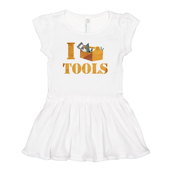 Inktastic I Love Tools Girls Baby Dress