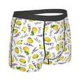 thumbnail image 4 of Uemuo Lavender Flowers Pattern Men's Boxer Briefs,Trunk Anti-Chafing,Comfortable, Durable, and Stylish Underwear-, 4 of 9