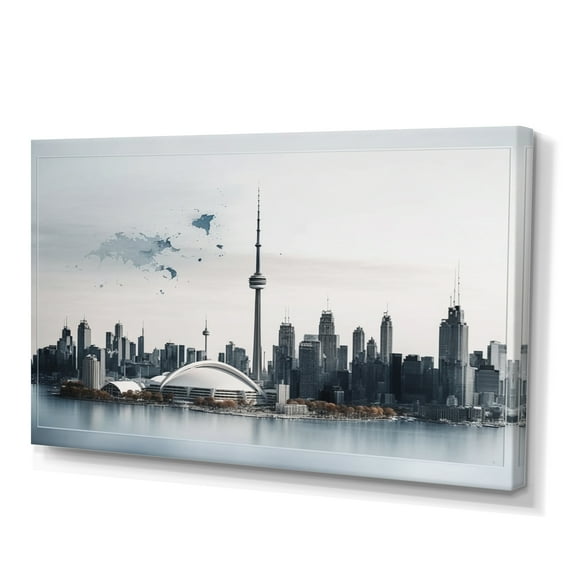 Designart Toronto Skyline III Canvas Wall Art