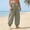 Army Green, variant on Mens Harem Pants Casual Elastic Waist Drawstring Baggy Hippie Trousers Cotton Linen Boho Yoga Beach Pants