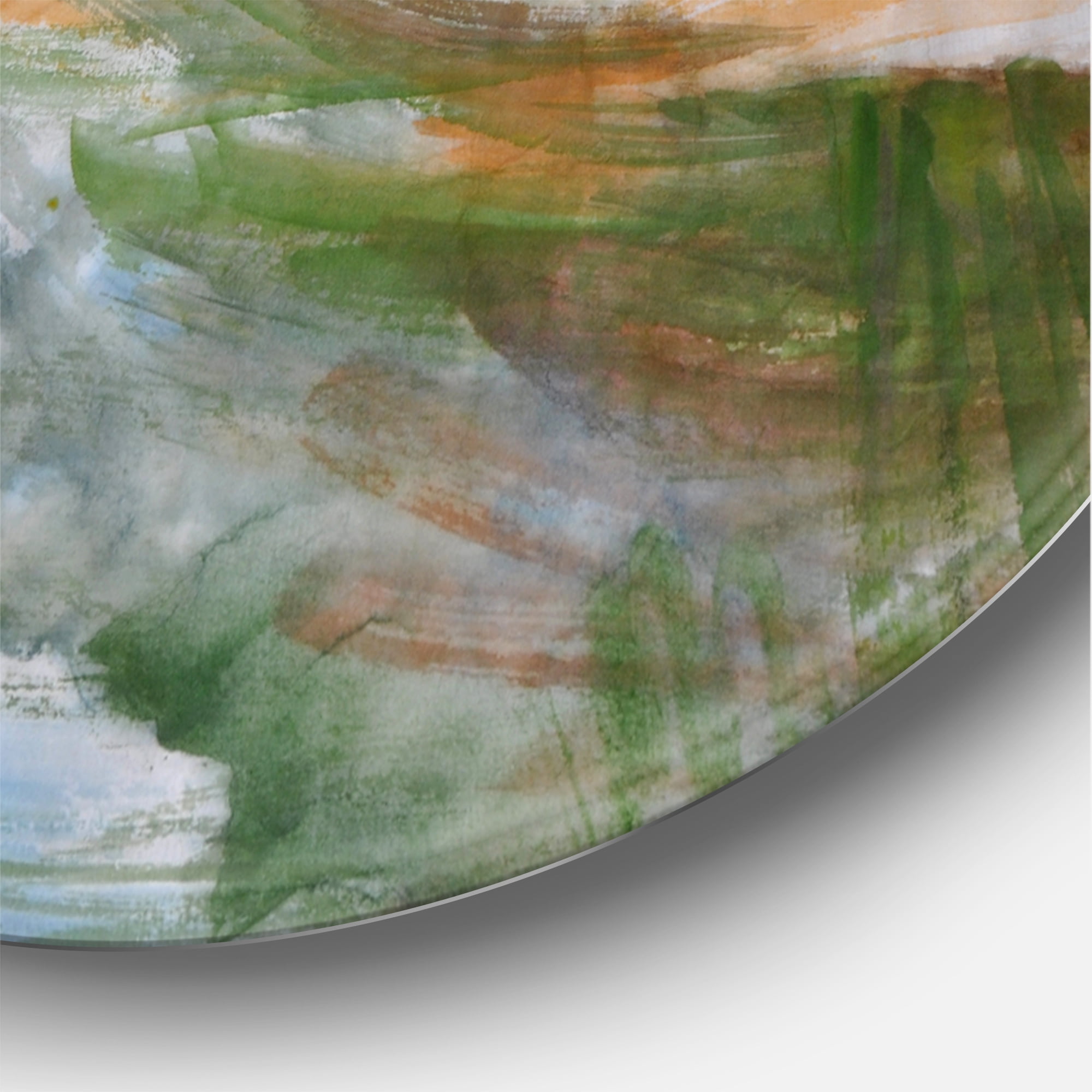 Designart 'Trees With River In Autumn Forest' Lake House Circle Metal Wall Art 23x23 - Disc of 23