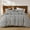 Black Gray, variant on Blue and Gray Striped Duvet Cover Set Queen Size 100% Cotton Bedding Set with Modern Coastal Style Soft Breathable Linen Like Bedding Set 3 Pieces
