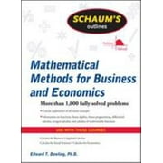 Schaum's Outline of Mathematical Methods for Business and Economics, Used [Paperback]