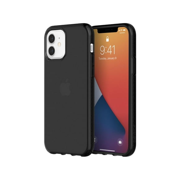 Funda Survivor Clear para iPhone 12 y 12 Pro Negro