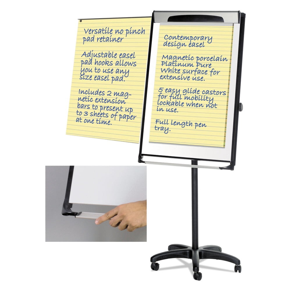 MasterVision Platinum Pure White Dry Erase Board Easel