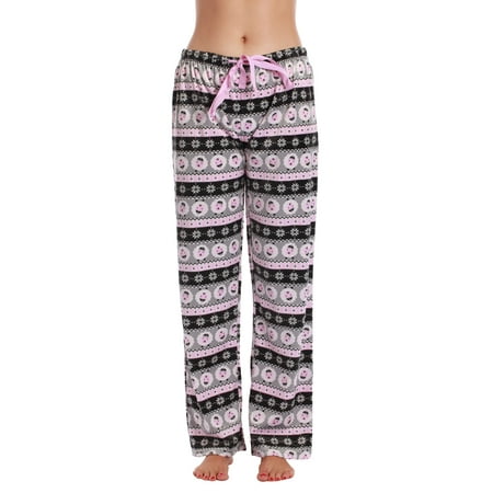 

#followme Fleece Pajama Pants for Women Sleepwear PJs (Sheep Fairisle 2X)