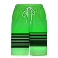 thumbnail image 6 of lcziwo Board Short Swimsuit for Men Print Rash Guard Drawstring Elastic Waist Swim Short Summer Fathion Beach Short with Lined Green XXL, 6 of 7