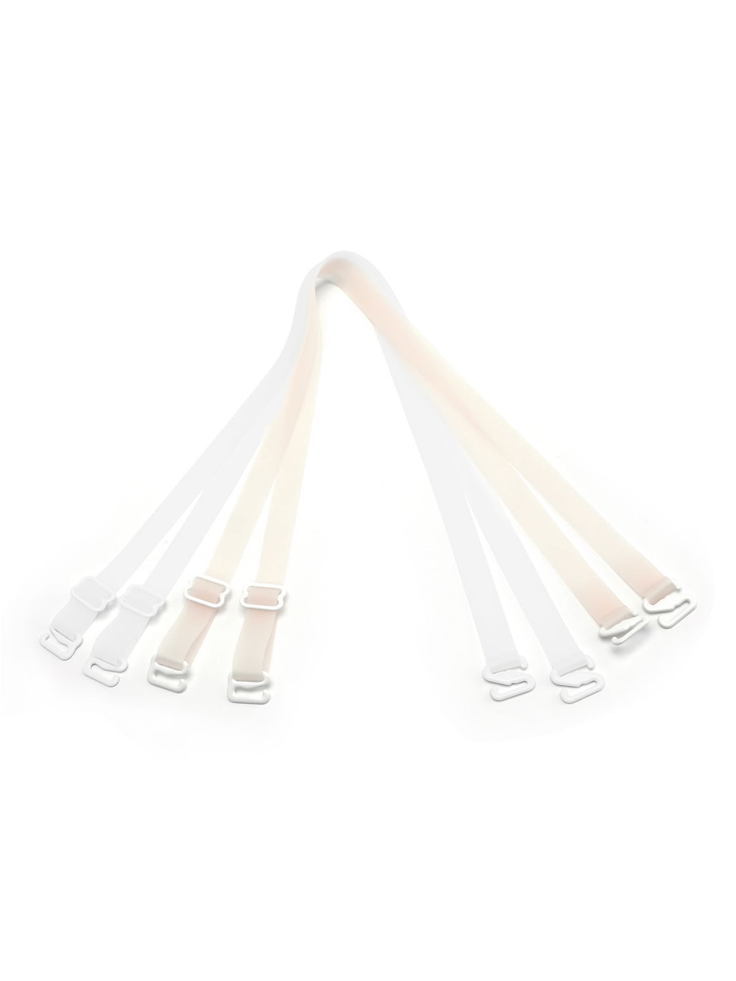 Clear Invisible Adjustable Bra Shoulder Straps for Women White 1+Skin Color - Walmart.com