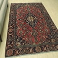 thumbnail image 2 of Fine VTG Orson Rose/Navy Rug, 3'7" x 5'11", 2 of 8