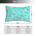 thumbnail image 4 of Disketp Pillow Covers Seashell And Starfish Pattern Throw Pillow Case Cushion Covers,Cushion For Bedroom,Couch,Home-14"X20", 4 of 9