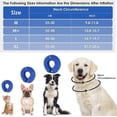 thumbnail image 5 of Inflatable Dog Recovery Collars Cones, Soft Adjustable Comfy Quick Release Dog Donut Collar for After Surgery, Prevent Dogs from Touching Stitches Bit, 5 of 5